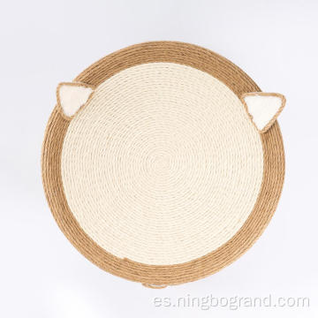 Tablero de rasguños de sisal natural para gatos interiores